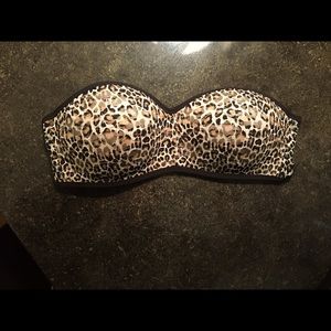 Victoria Secret cheetah strapless bra